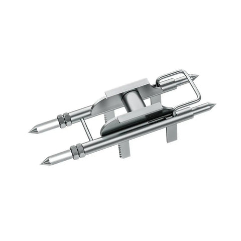 High Hardness Steel Cable Threading Aid For Electricians Pro Grade Compact Wire Puller Tool With Anti Slip Serrations Durable Threading Device For Easy Cable Feeding And Installation Portable Heavy Duty Wire Puller, angled view