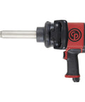 One Inch Air Impact Wrench With Six Inch Extended Anvil Delivers 1770 Ft Lbs Of Raw Torque For Grease Monkey Garage Builds featuring a durable black and red design.