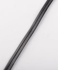 Premium Leather Ito Sageo Cord For Katana Tsuka Handle DIY Upgrade High Quality 400 Cm Black Cord close-up view