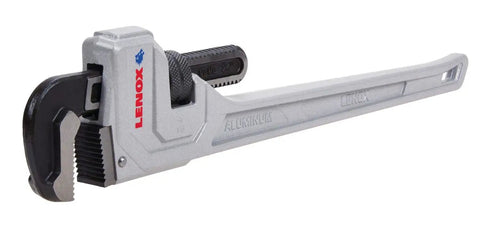 Aluminum Pipe Wrench 24 Inch Workhorse With Forged Wide Jaws, Beefy Quick Bite Teeth, Lightweight I Beam Design For Max Torque
