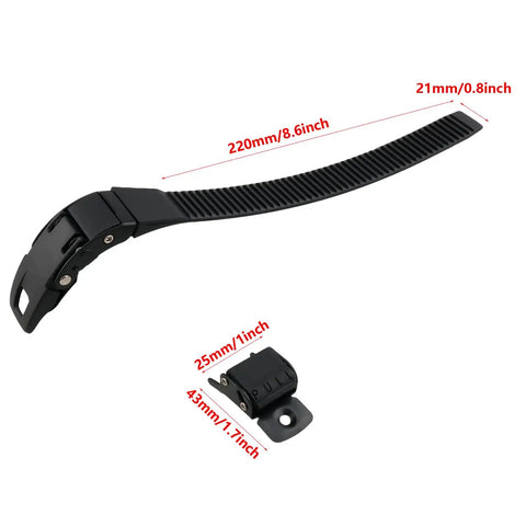 Universal Roller Skate Buckle Strap Kit With Clips And Hardware Pro Grade Durable PVC and Metal Binding Replacement