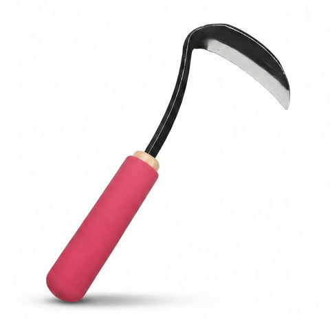 Rugged Weeding Sickle Tool With Sharp Blade, Hand Hoe And Weed Puller, Comfort Soft Sleeve Handle for garden use