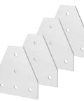 Four Five Hole T Shape Aluminum Joining Plates For Flexible Frame Building No Fuss Durable Aluminum Alloy Brackets With Adjustable Positioning