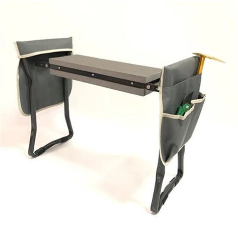 2 In 1 Garden Kneeler Seat Folding Stool With Soft Foam Cushion, Lightweight Foldable Bench For Weeding And Planting, Dual Use