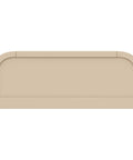 Front view of Taupe Twin And Full Bed Guardrail For Kiddo, Non Toxic Finish, GREENGUARD Gold Certified, Safe For Sleep, Compatible With Moab Beds