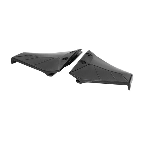 Dual Hydrofoil Stabilizer Fins For 4 50HP Outboard Motors ABS Plastic Black 2 Pack With Mounting Accessories Pack Beef Up Planing Speed Cut Drag