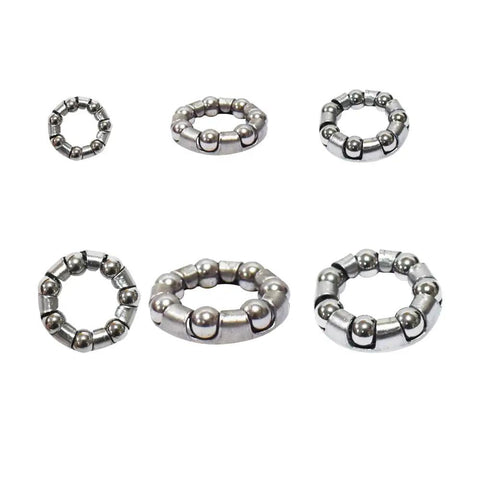 Bike Ball Bearing Retainer Kit For Crank And Wheel Repair, Five Sets With Seven Sizes, Pro Grade Spare Parts Display