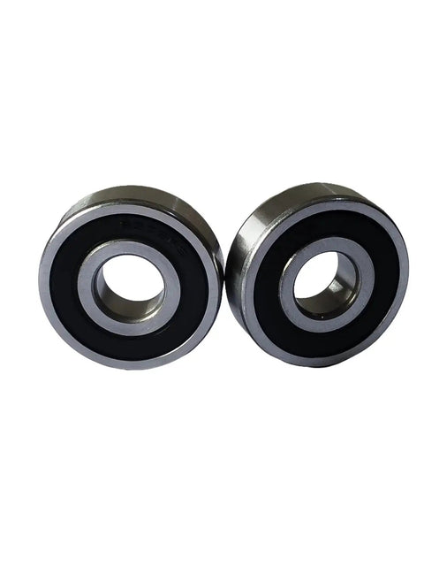 Two Pack 6303 2RS Deep Groove Ball Bearings With Dual Rubber Seals 17 Millimeter Inner Diameter 47 Millimeter Outer Diameter 14 Millimeter Width