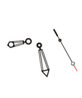 Silver Watch Movement Hands Set For ETA 2824 2 2836 2 2784 Replacement; hour, minute, second hands on white background.