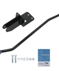 Adjustable Front Track Bar For Jeep Cherokee XJ 1984 To 2001 Center Axle After Lift Kit 4 To 6.5 Inch Easy To Adjust Length 790 To 830 Mm With Relocation Bracket Keeps Your Rig Aligned On Trails And Daily Driving, black steel bar with bracket and hardware