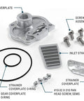 Gear Coverplate Replacement Kit For M Series Fuel Transfer Pumps Includes Gear Coverplate Strainer Coverplate Inlet Strainer O Ring Set