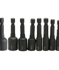 Beefy Tap Socket Adapter Set with metric thread holders M4 to M16, quarter inch hex shank, alloy steel tap wrench kit.