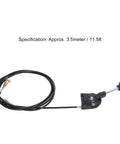 3.5 Meter Quick Release Manual Throttle Cable With Pivot Joint For Excavators And Heavy Equipment Responsive Throttle Control for 3.5m cable