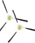 Two side brushes from Replacement Filters And Side Brushes For K2 K3 K3A K4 K5 And M210 Series Robotic Vacuum Cleaners With 6 HEPA Filters