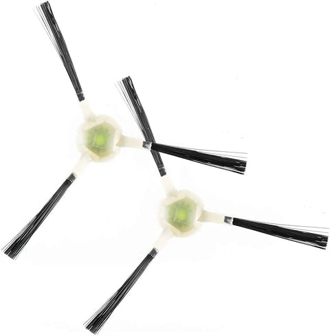 Two side brushes from Replacement Filters And Side Brushes For K2 K3 K3A K4 K5 And M210 Series Robotic Vacuum Cleaners With 6 HEPA Filters