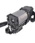 Premium Electric Air Suspension Compressor Pump For Tesla Model S Sedan 2012 To 2017 Plug And Play Direct Fit Swap For 600640300A side view showing motor and connectors.