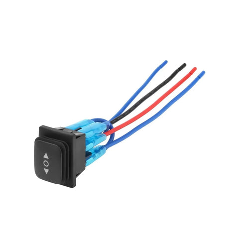 6Pin 3Pos Waterproof Reverse Polarity Panel Mount Stop Switch With No Tool Needed Quick Install Waterproof Housing Clear Tactile Feedback On Each Press And Precision Contact Structure For Reliable Power Switching. black panel mount 6-pin 3-position switch with wires