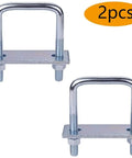 Heavy Duty Leaf Spring Clamp Kit 2 Pcs, Premium Tie Bolts Built To Lock Tight On 3 Inch Springs For Trucks Trailers And Off Road Rides That Rock. 2pcs steel U-bolt leaf spring clamps for truck trailer suspension