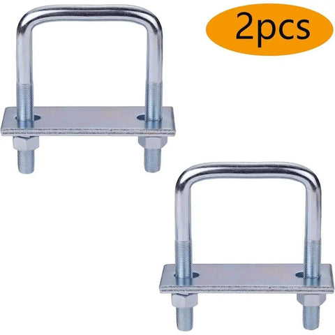 Heavy Duty Leaf Spring Clamp Kit 2 Pcs, Premium Tie Bolts Built To Lock Tight On 3 Inch Springs For Trucks Trailers And Off Road Rides That Rock. 2pcs steel U-bolt leaf spring clamps for truck trailer suspension