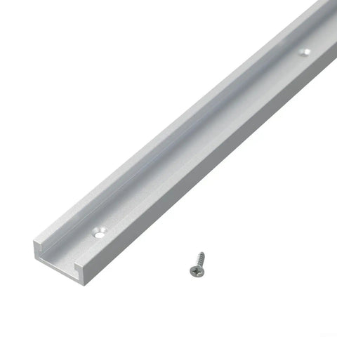 Lightweight Aluminum T Track For Woodworking 19mm Miter Bar T-Slot Rail with screw, suitable for clamps, 300mm length