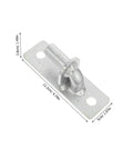Built Like A Tank Rock Solid Wall Mounted Fence Post Hinges Set Of Four Premium Stainless Steel Gate Brackets With Zero Rust Finish All Season Outdoor Hardware For Next Yard Projects 4.9in stainless steel hinge with rounded design.