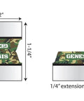 Slick Forest Camo Bible Tabs For Study Bibles And Journals With Dope Self Adhesive Backing quick reference index sticker for Genesis.