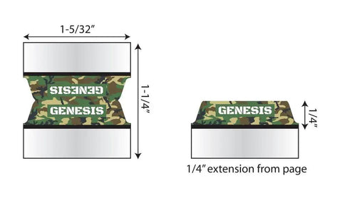 Slick Forest Camo Bible Tabs For Study Bibles And Journals With Dope Self Adhesive Backing quick reference index sticker for Genesis.