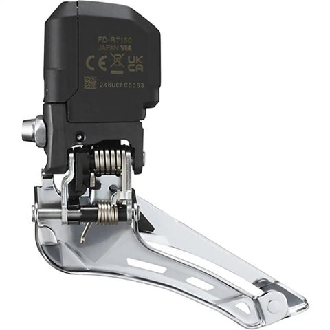 105 Di2 12-Speed Front Derailleur Braze-On Mount Black for Road Bikes Electronic Shifting Max 52T Capacity shown in detail