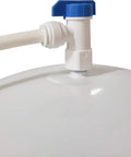 Installed Tank Ball Valve With Gasket For Water Purification And Reverse Osmosis Systems, Quick Connect 3/8 Inch OD To 1/4 Inch NPT