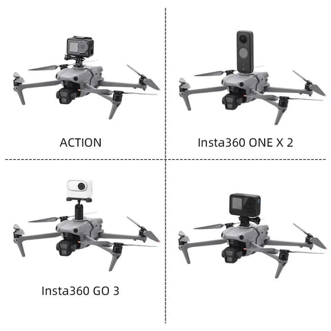 Expansion Bracket With One Quarter Inch Screw Adapter For Drone Camera Mount And Strobe Light Holder compatible with DJI Air 3