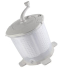 Portable Manual Washing Machine Hand Crank Spin Dryer For Travel Campground detachable basket with a handle for easy use.