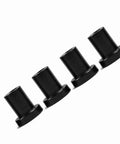 Heavy Duty Sliding Barn Door Track Spacers Carbon Steel Wall Mount Connectors Black Finish For Farm Garage Basement 4 Pcs 3.5x3x2 Cm Built To Last And Rock Solid Hardware