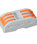 Pro Grade Plug And Play Push In Wire Terminal Blocks One Thousand Piece Electrical Connector Kit for quick splicing, featuring a compact design.