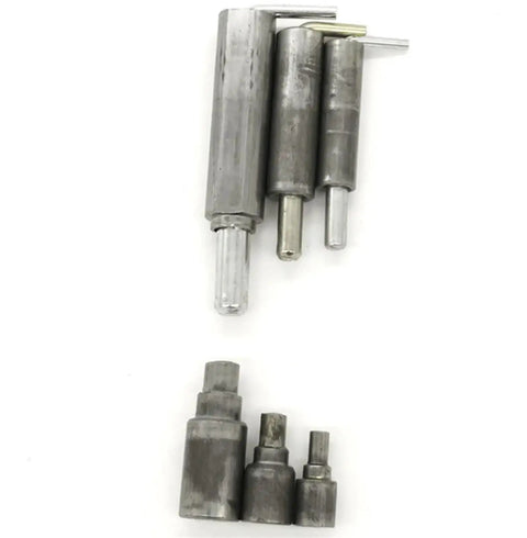Top Grade M12 Upper And Lower Door Shaft Iron Cabinet Plate Bolt For Welding set of cylindrical hinges for workshop use