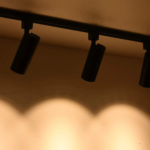 Six Pack 16.5W Dimmable LED Track Lighting Heads, 1200lm Each, 24 Degree Beam, 350 Degree Horizontal And 90 Degree Vertical Tilt