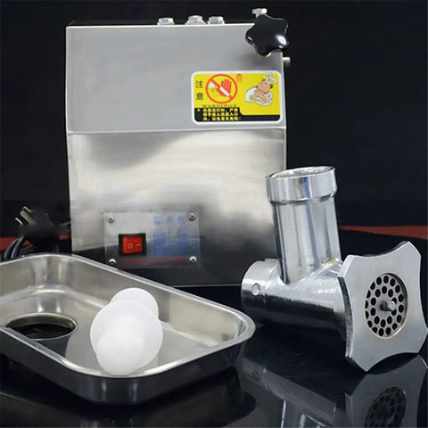 Pro Grade Heavy Duty Meat Grinder For Commercial Kitchens Electric Multi Function Desktop Grinding Machine with Stainless Steel Tray