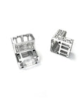 Beefed-Up Middle Frame Insert Reinforcement For T50 Agricultural Drone Chassis OEM Style Replacement Part YC.JG.QX003017.04 Restores Frame Strength In Plant Protection Machines, silver metal pair