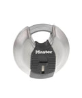 Front view of 70mm Disc Padlock With Tough Cut Octagonal Boron Carbide Shackle For Indoor And Outdoor Security