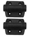 Heavy Duty Self Closing Nylon Gate Hinges For Fence And Door Two Pack Weatherproof Adjustable Tension Hinges Beefy Outdoor Gate Hardware Ideal For Wood And Metal Gates, black pair