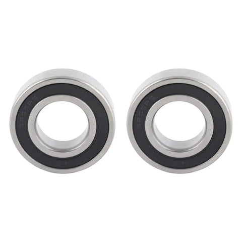 Heavy Duty 6206RS Deep Groove Ball Bearings With Double Rubber Sealed Ends For Industrial Machinery Use Plus Lube Protects Dirt Buildup And Lasts Long Time Great Value Set Of 2 Made From Hardened Steel