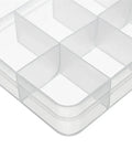 Clear storage box for All In One Heavy Duty Hardware Fastener Set With 255 Piece Stainless Steel Nylon Insert Hex Lock Nuts