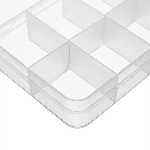 Clear storage box for All In One Heavy Duty Hardware Fastener Set With 255 Piece Stainless Steel Nylon Insert Hex Lock Nuts