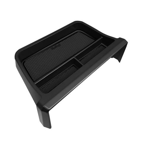 Toyota Tacoma And 4Runner 14 Inch Screen Center Console Storage Box ABS Accessory Organizer black divider compartments.