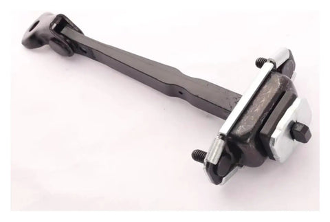 Kia K5 Door Stopper Hinge Replacement for 2012-2015 Front and Rear Doors, Door Limiter Hinge in black metal, angled view