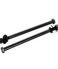 Half Inch 13 Thread Hex Head Screws And Bolts Kit With Nuts, Flat And Lock Washers, Partially Threaded, Stainless Steel 18-8 Black Finish