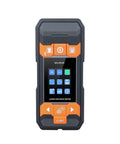 Ace Multifunction Stud Finder And Wall Scanner With Integrated Laser Rangefinder, Spot On Copper Pipe And Wire Detection, Crisp Backlit Screen, front view with color display.