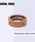 Swirl ring made of high temperature resistant material, part of the 24Piece Plasma Cutting Consumables Combo for PTM60 IPT60.