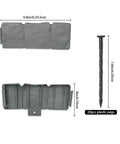 24 Foot Stone Look Landscape Edging Kit with 30 Panels and 30 Anchoring Spikes, 4 Inch Tall Garden Border Fence for Flower Beds