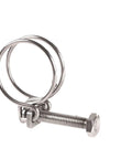 Cool 304 Stainless Steel Throat Hoop Hose Clamp Kit With Rock Solid Double Wire Pipe Clip For Heavy Duty Pipe Connections And Snug Fittings In Any Garage Setup, 304 stainless steel double wire hose clamp