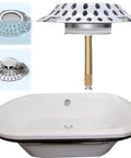 Hair Stopper Catcher Anti-Clogging Bathtub Drain Stopper with Strainer for effective hair and debris capture.
